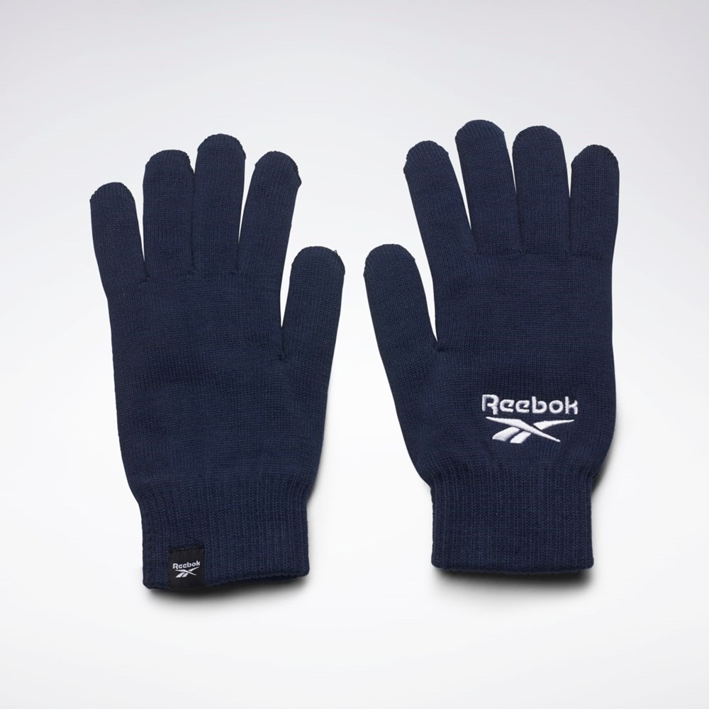 Reebok Sports Essentials Logo Gloves Vector Navy | GH0473