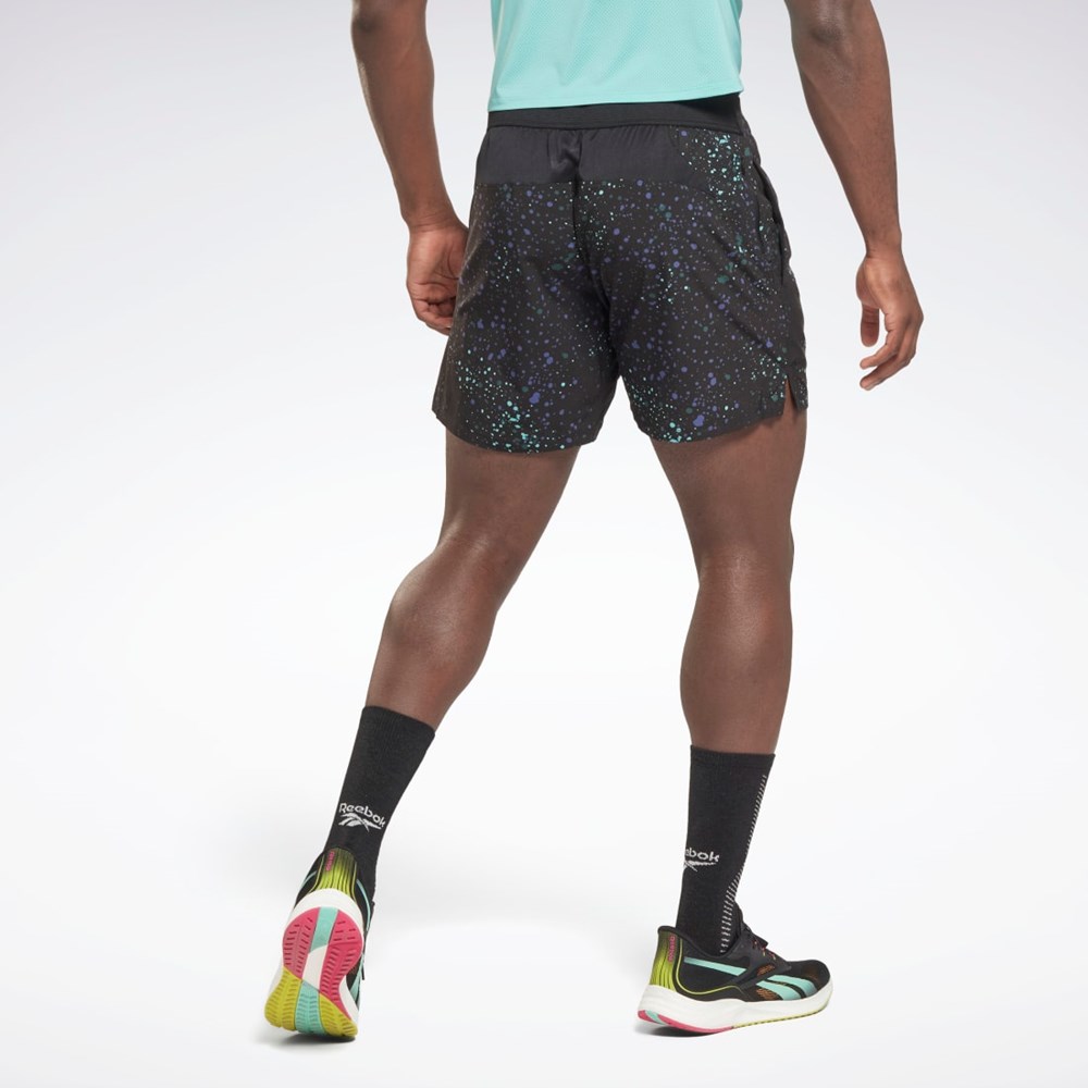 Reebok Strength Allover Print Shorts Black | HG4070