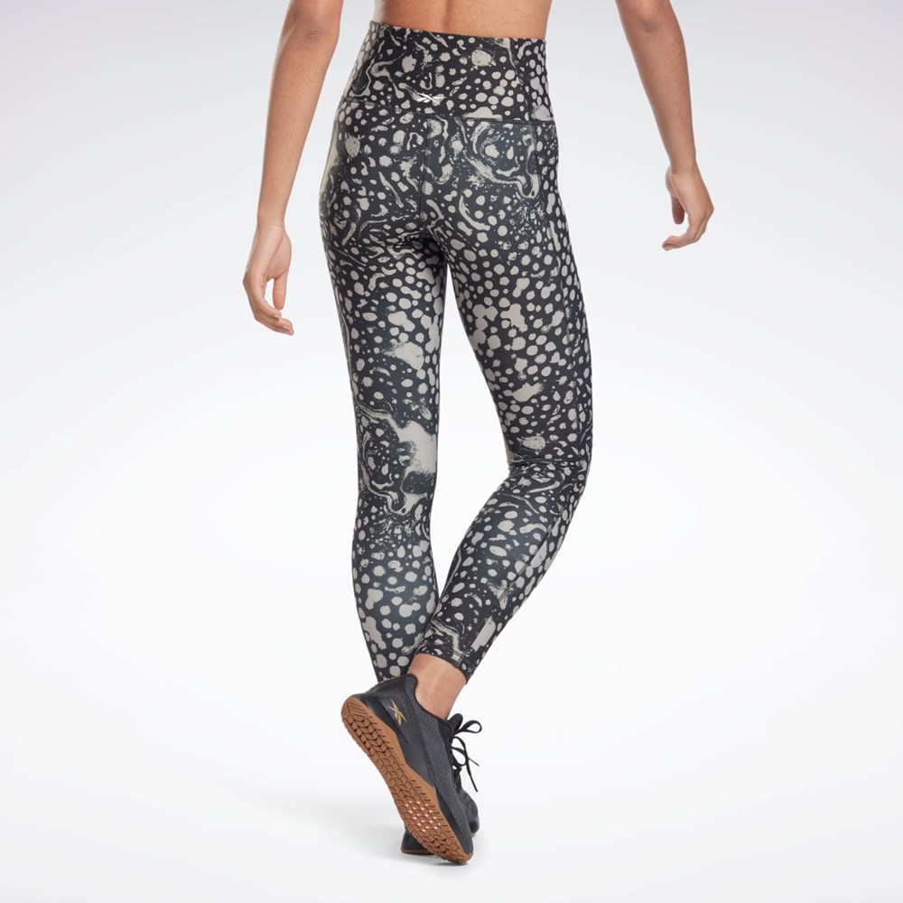 Reebok Studio Lux HR 2.0 Modern Safari Tights Night Black | H56392