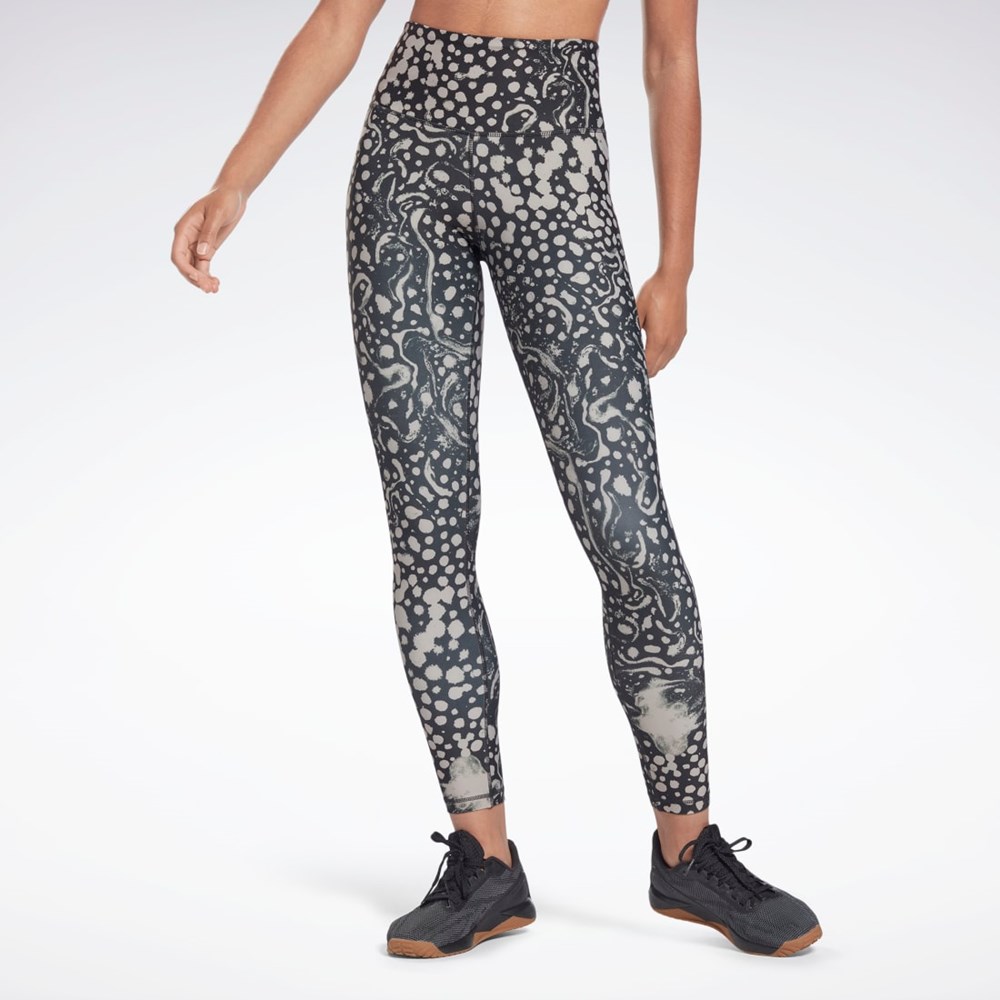 Reebok Studio Lux HR 2.0 Modern Safari Tights Night Black | H56392