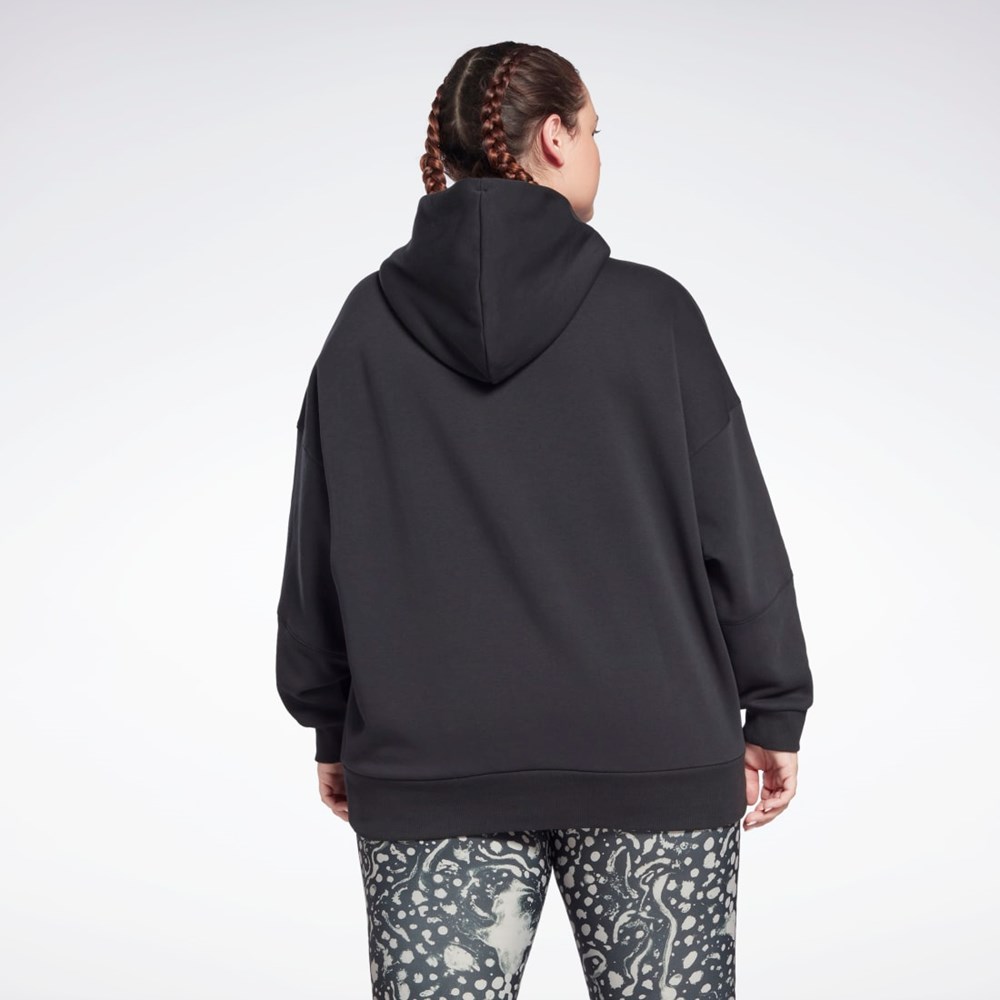 Reebok Studio Recycled Oversize Hoodie (Plus Size) Black | HB6910