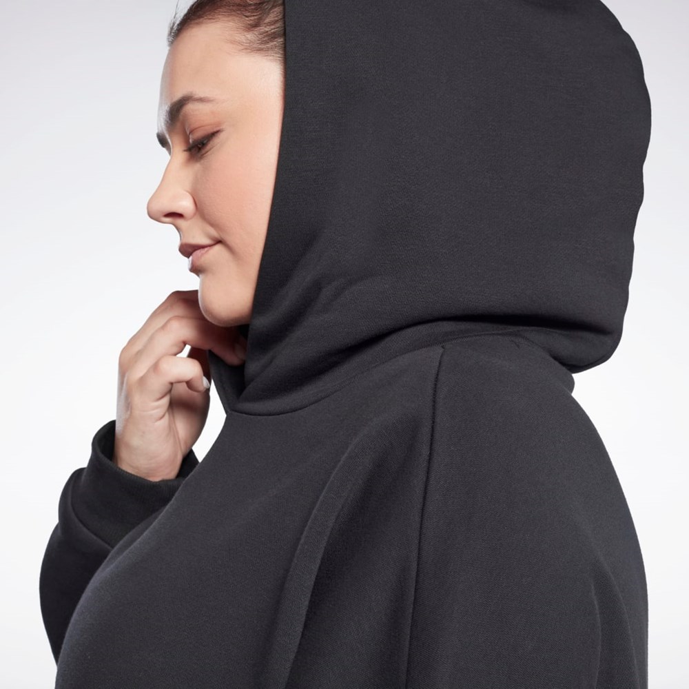 Reebok Studio Recycled Oversize Hoodie (Plus Size) Black | HB6910