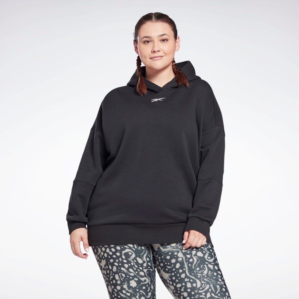 Reebok Studio Recycled Oversize Hoodie (Plus Size) Black | HB6910