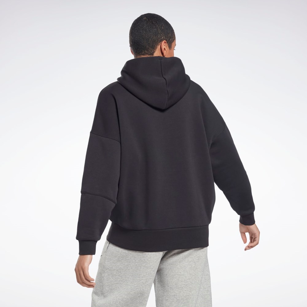 Reebok Studio Recycled Oversize Hoodie Black | H51828