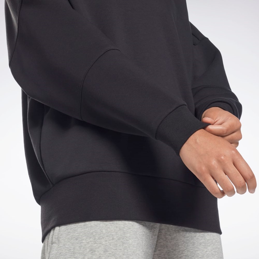 Reebok Studio Recycled Oversize Hoodie Black | H51828