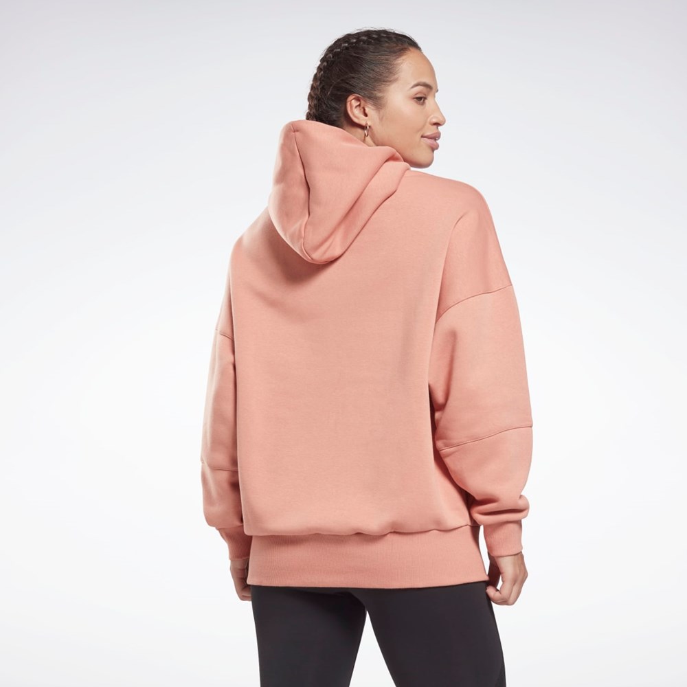 Reebok Studio Recycled Oversize Hoodie Canyon Coral | HB5405