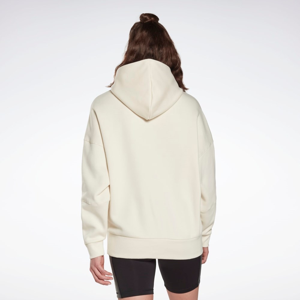 Reebok Studio Recycled Oversize Hoodie Classic White | HM5089