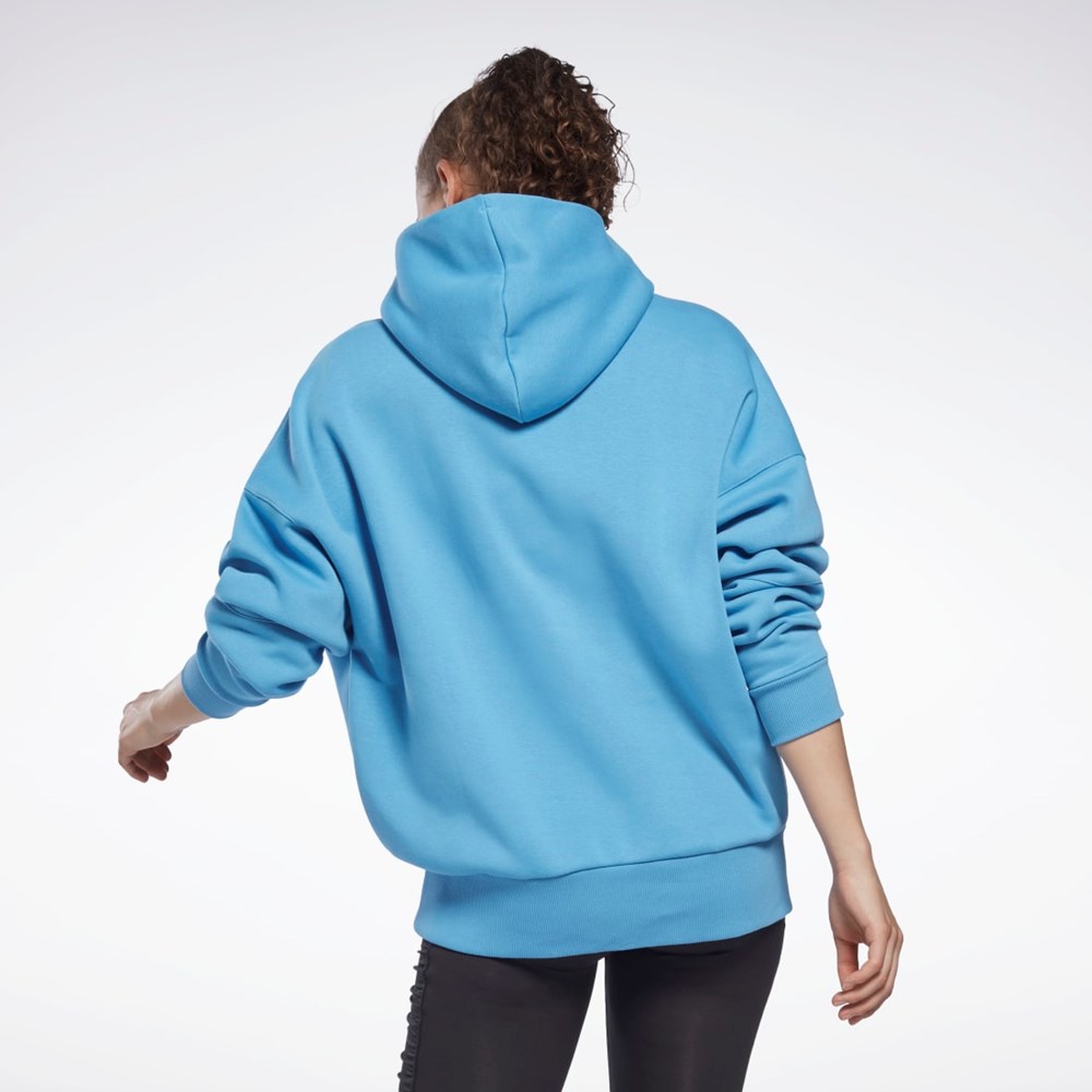 Reebok Studio Recycled Oversize Hoodie Essential Blue | H51825