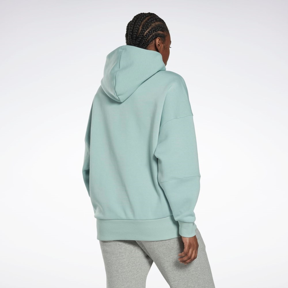 Reebok Studio Recycled Oversize Hoodie Seaside Grey | HM5090