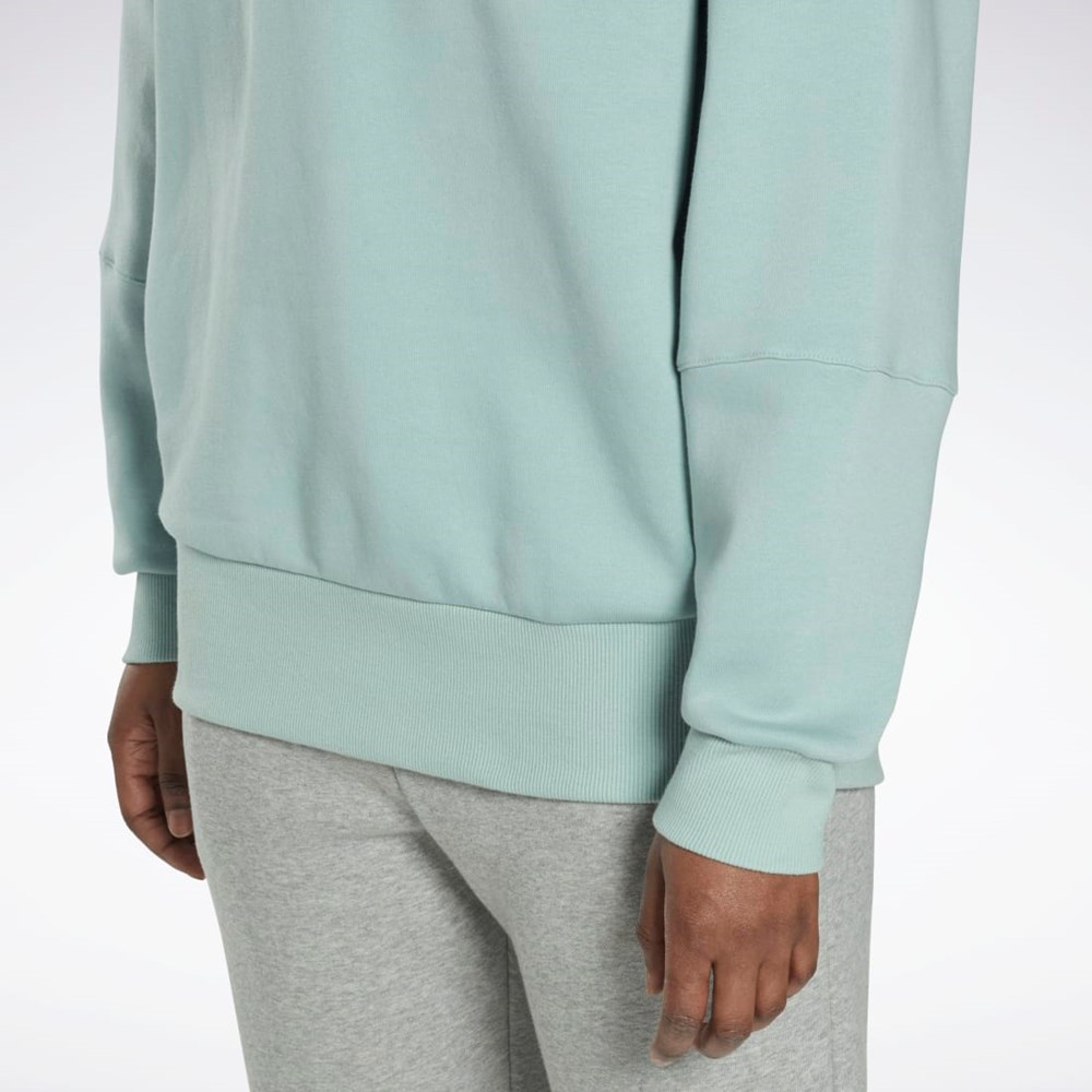 Reebok Studio Recycled Oversize Hoodie Seaside Grey | HM5090