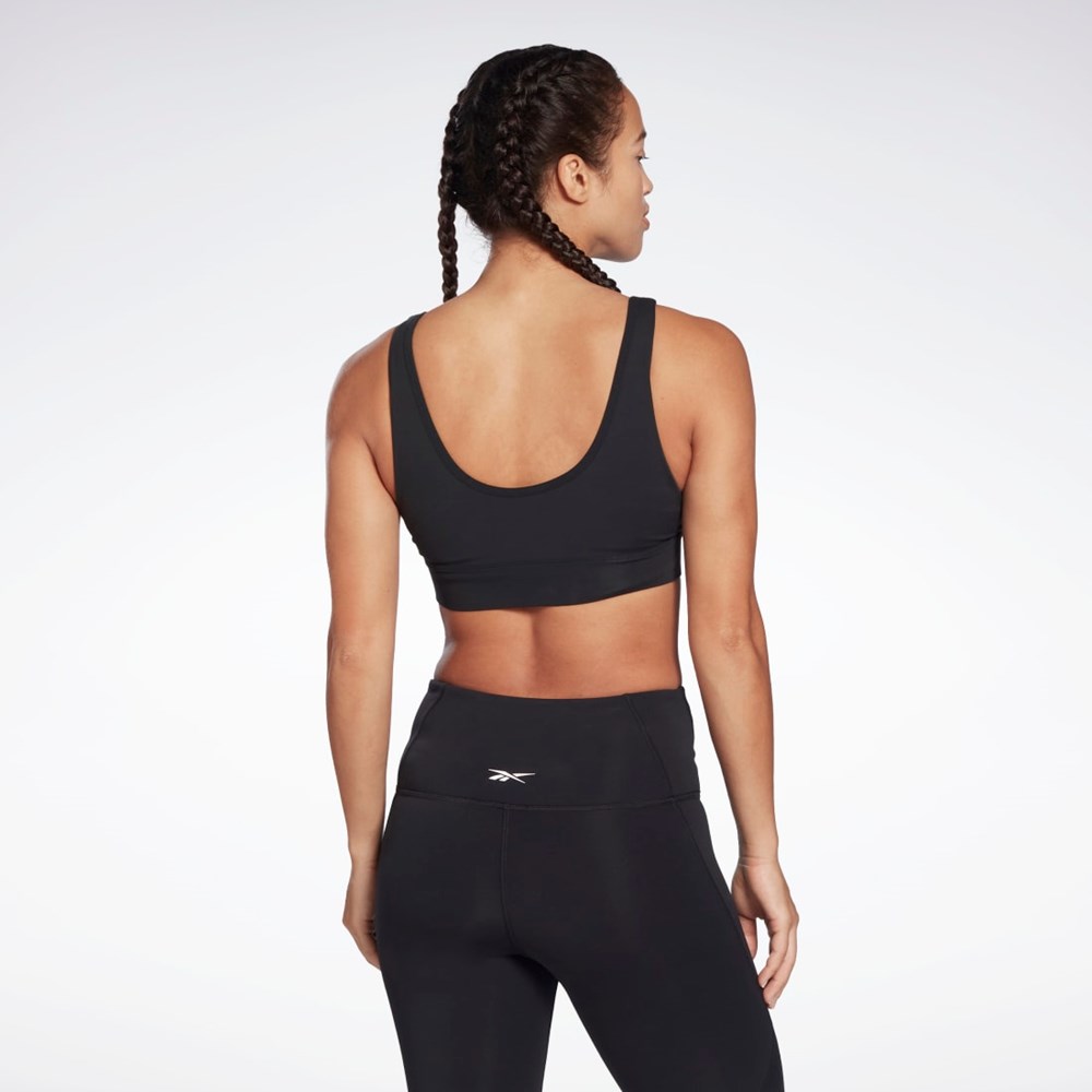 Reebok Studio Reebok Stripped Minimalist Bra Black | H51853