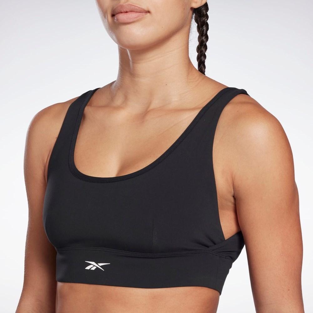 Reebok Studio Reebok Stripped Minimalist Bra Black | H51853