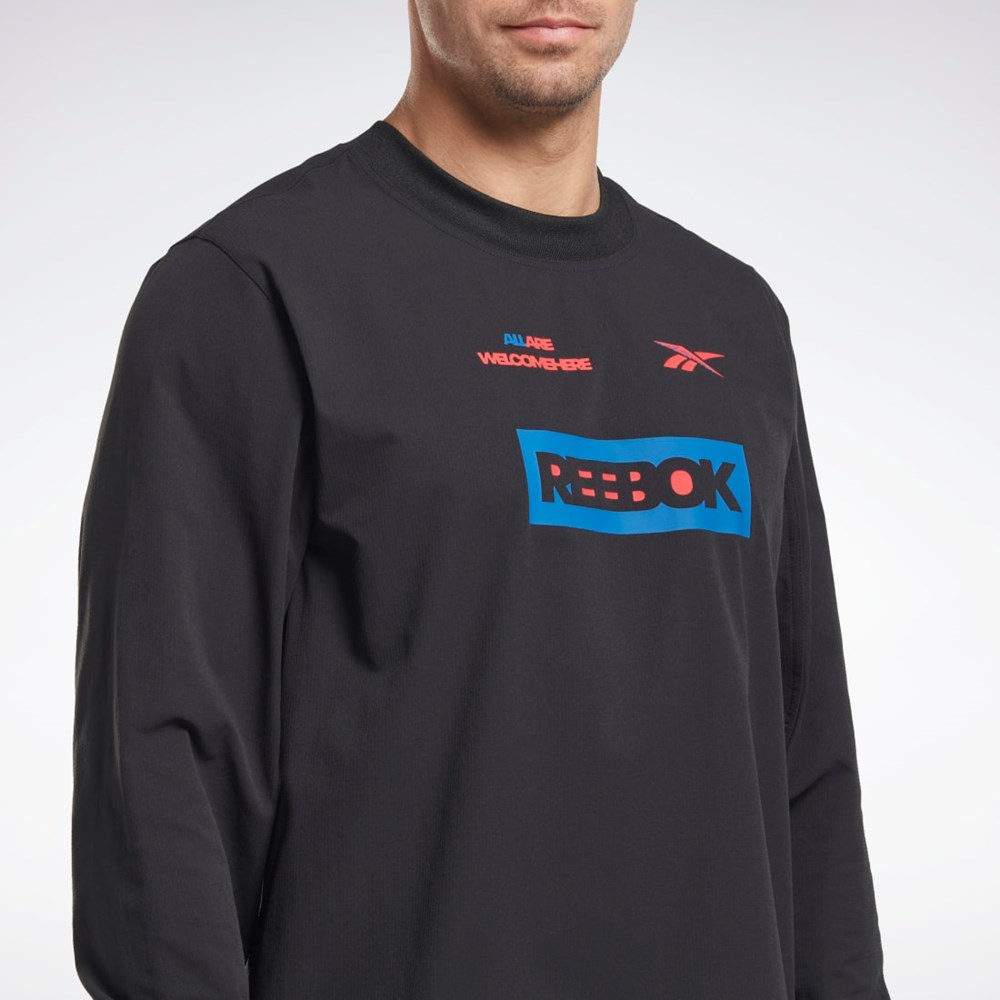 Reebok THERMOWARM+GRAPHENE Long Sleeve Midlayer T-Shirt Black | HI4496