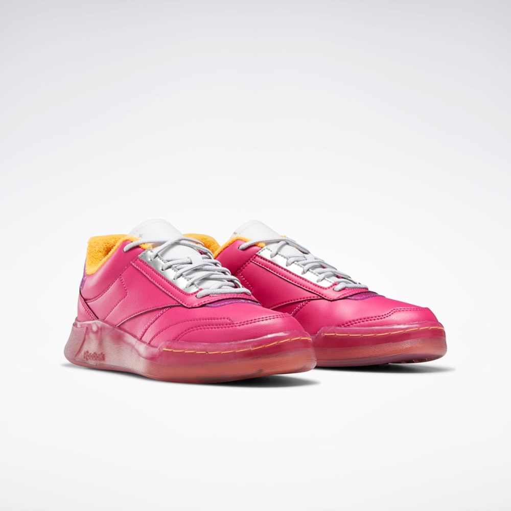 Reebok THE JETSONS Club C Legacy Shoes Brilliant Pink / Ftwr White / Grape Punch | GZ6421