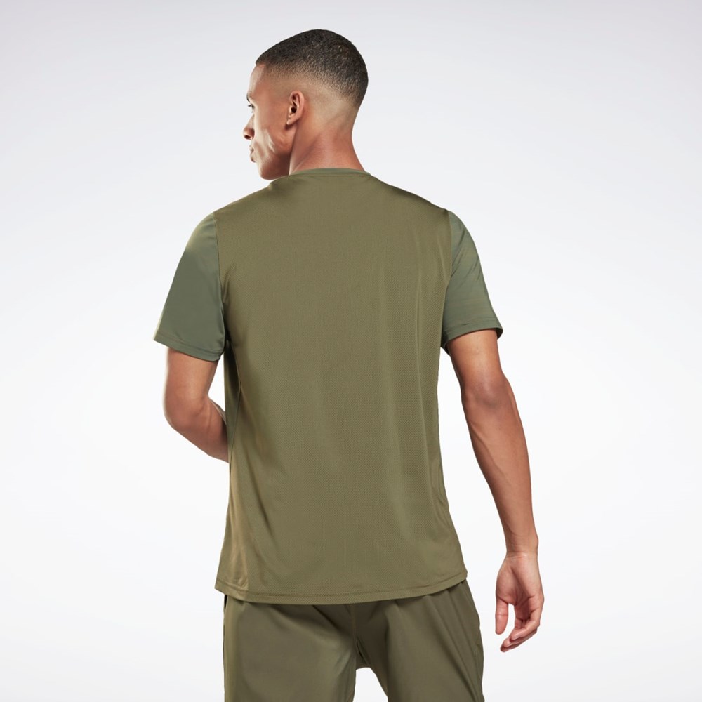 Reebok Tech Style Activchill Move T-Shirt Army Green | HA1458