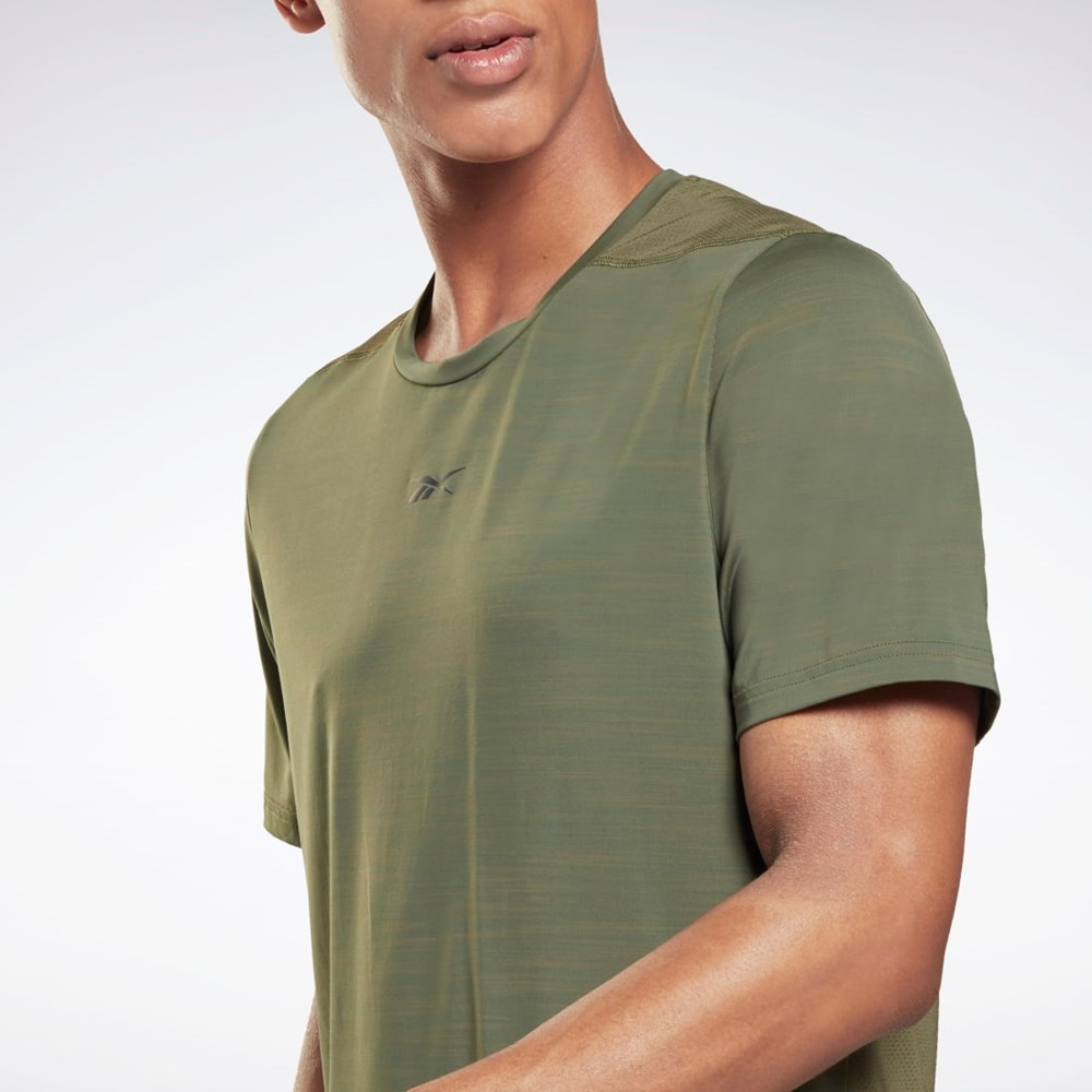 Reebok Tech Style Activchill Move T-Shirt Army Green | HA1458