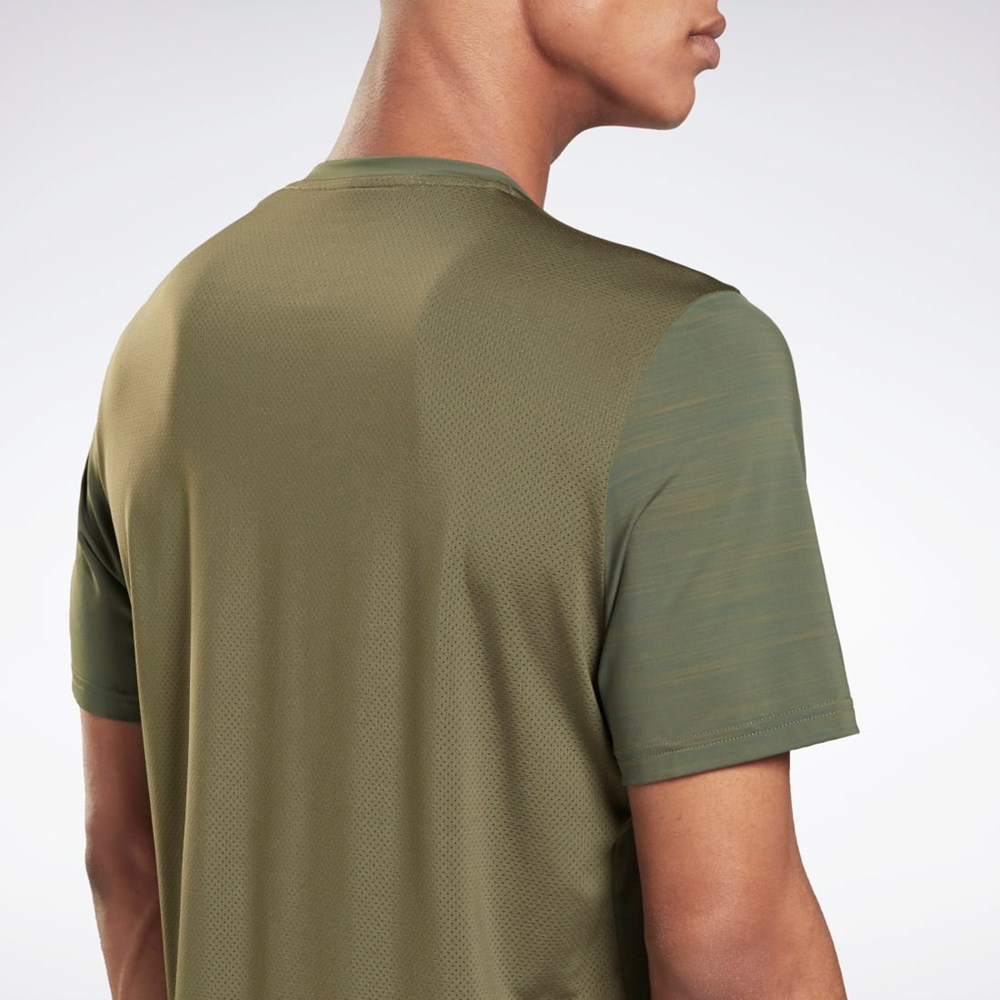 Reebok Tech Style Activchill Move T-Shirt Army Green | HA1458