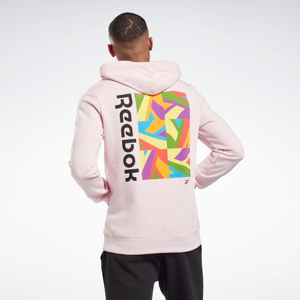 Reebok Tech Style Pride Graphic Sweatshirt Frost Berry | H42546