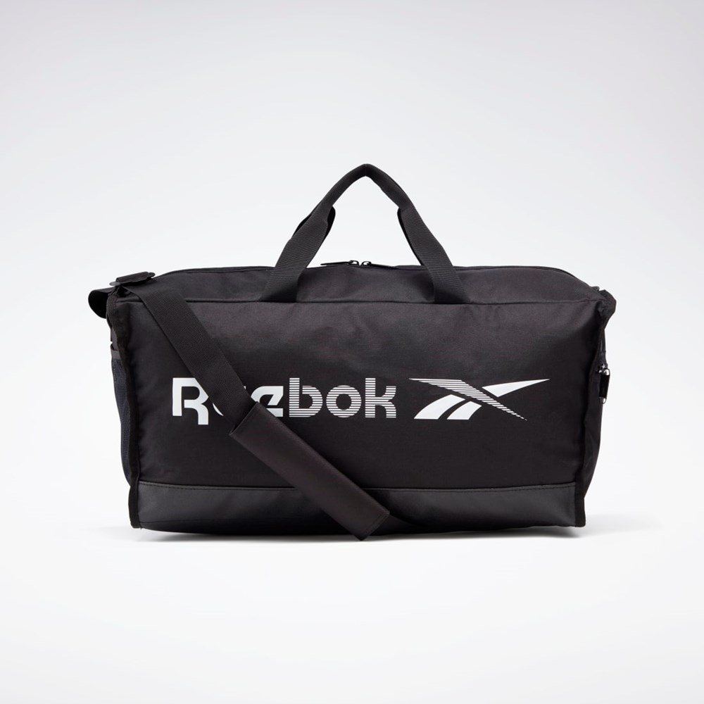 Reebok Training Essentials Duffel Bag Medium Black / White | GP0180