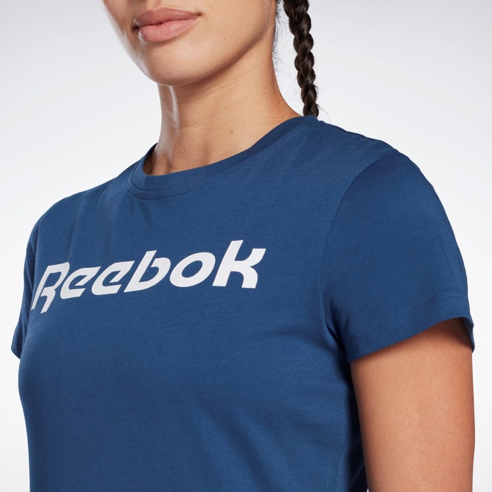 Reebok Training Essentials Graphic Tee Batik Blue | H51871