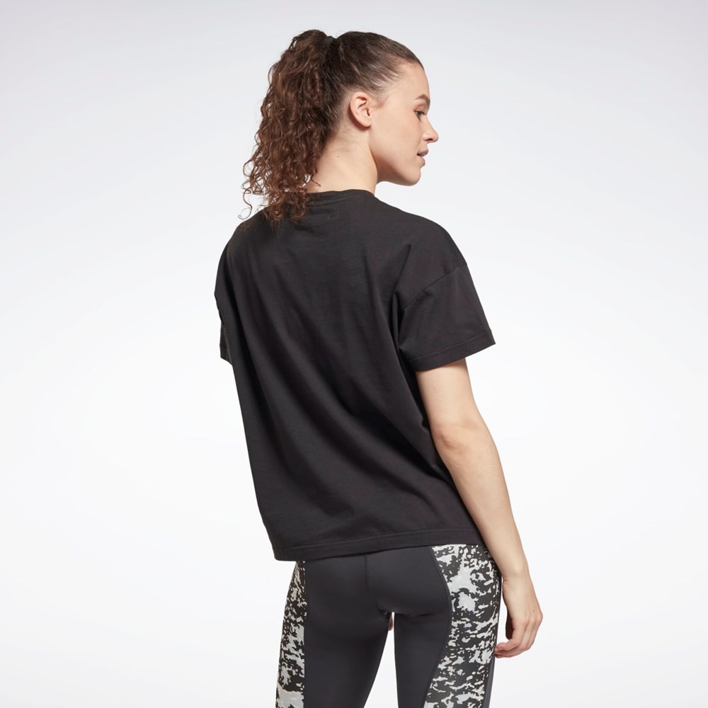 Reebok Training Essentials Modern Safari Graphic Tee Black | HD0947