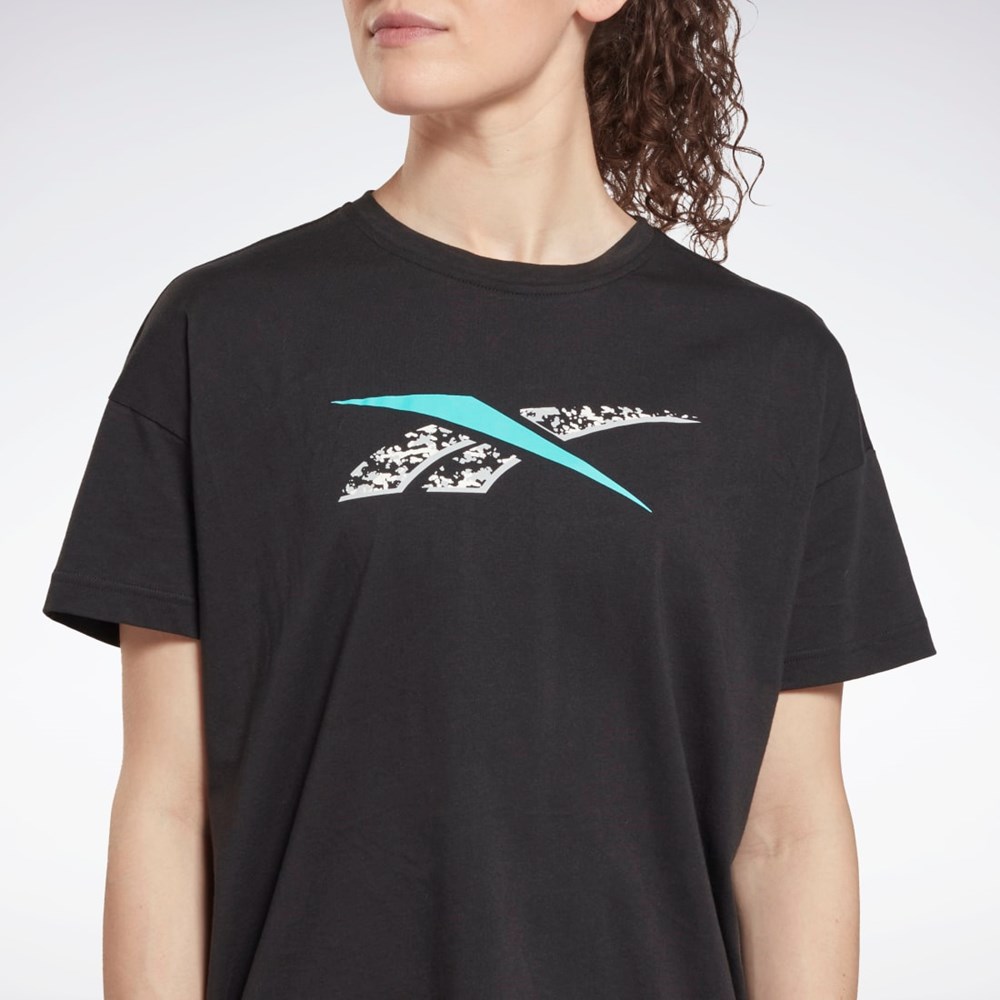 Reebok Training Essentials Modern Safari Graphic Tee Black | HD0947