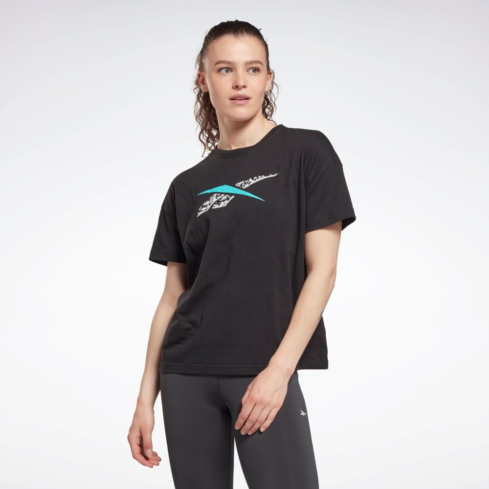 Reebok Training Essentials Modern Safari Graphic Tee Black | HD0947