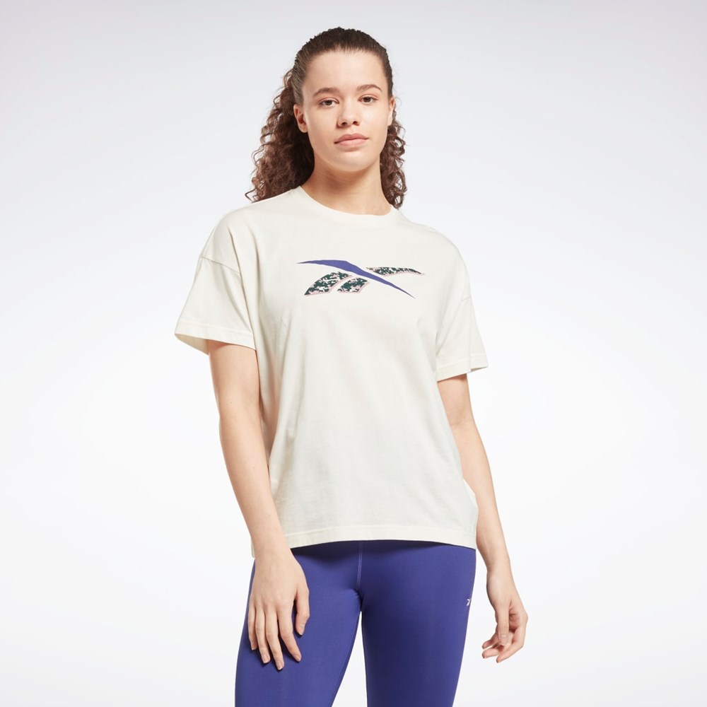 Reebok Training Essentials Modern Safari Graphic Tee Classic White | HH9819