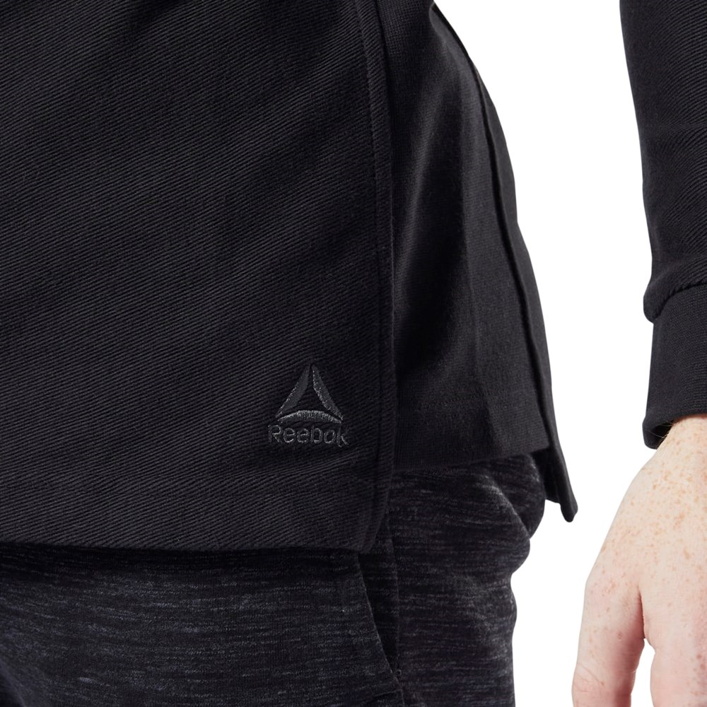 Reebok Training Essentials Twill Crew Black | EC0796