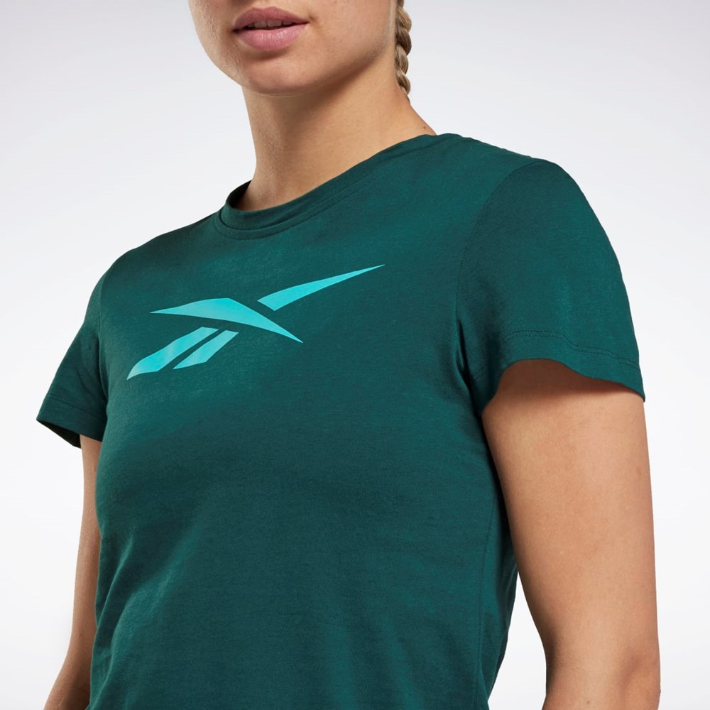 Reebok Training Essentials Vector Graphic Tee Forest Green | HK6984