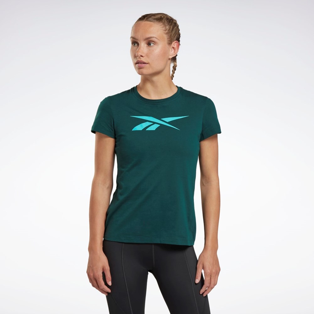 Reebok Training Essentials Vector Graphic Tee Forest Green | HK6984