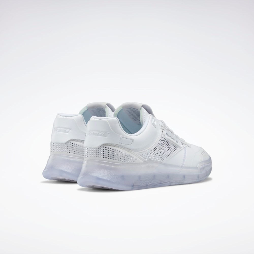 Reebok Très Rasché Club C Legacy Diamanté Shoes Ftwr White / Porcelain / Silver Met. | GX8487