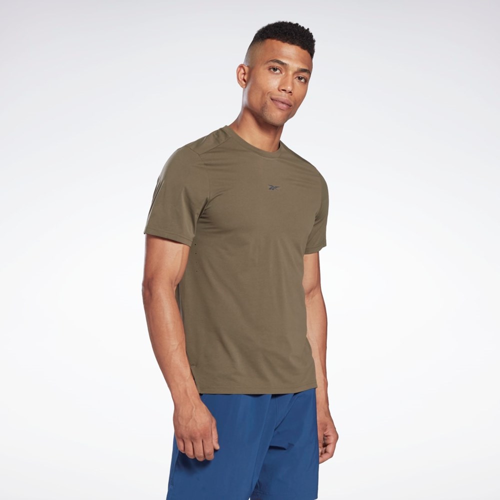 Reebok United by Fitness MoveSoft T-Shirt Army Green | H62771