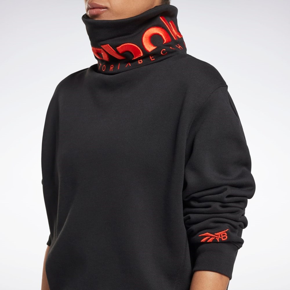 Reebok Victoria Beckham Cowl Neck Jumper Black / Ultima Orange | HG7334