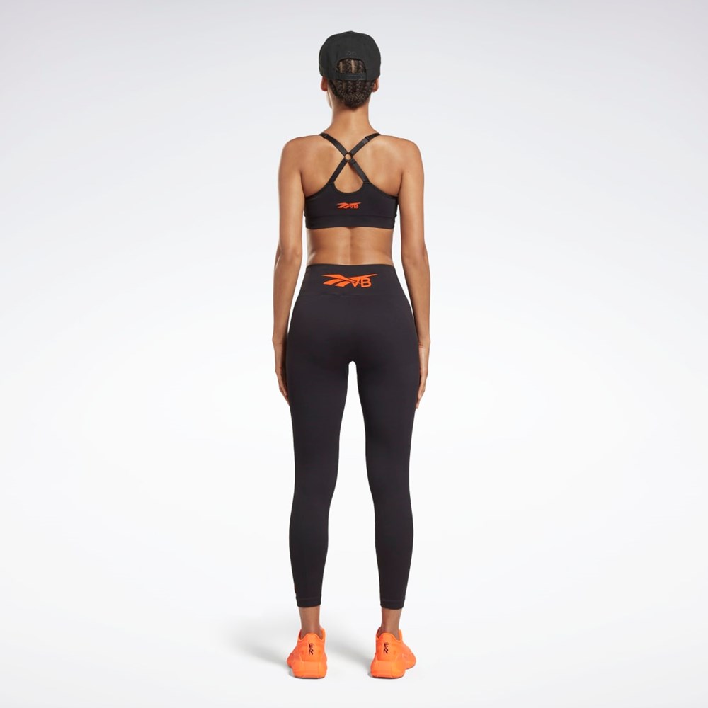 Reebok Victoria Beckham Light-Impact Seamless Bra Black | HG2823