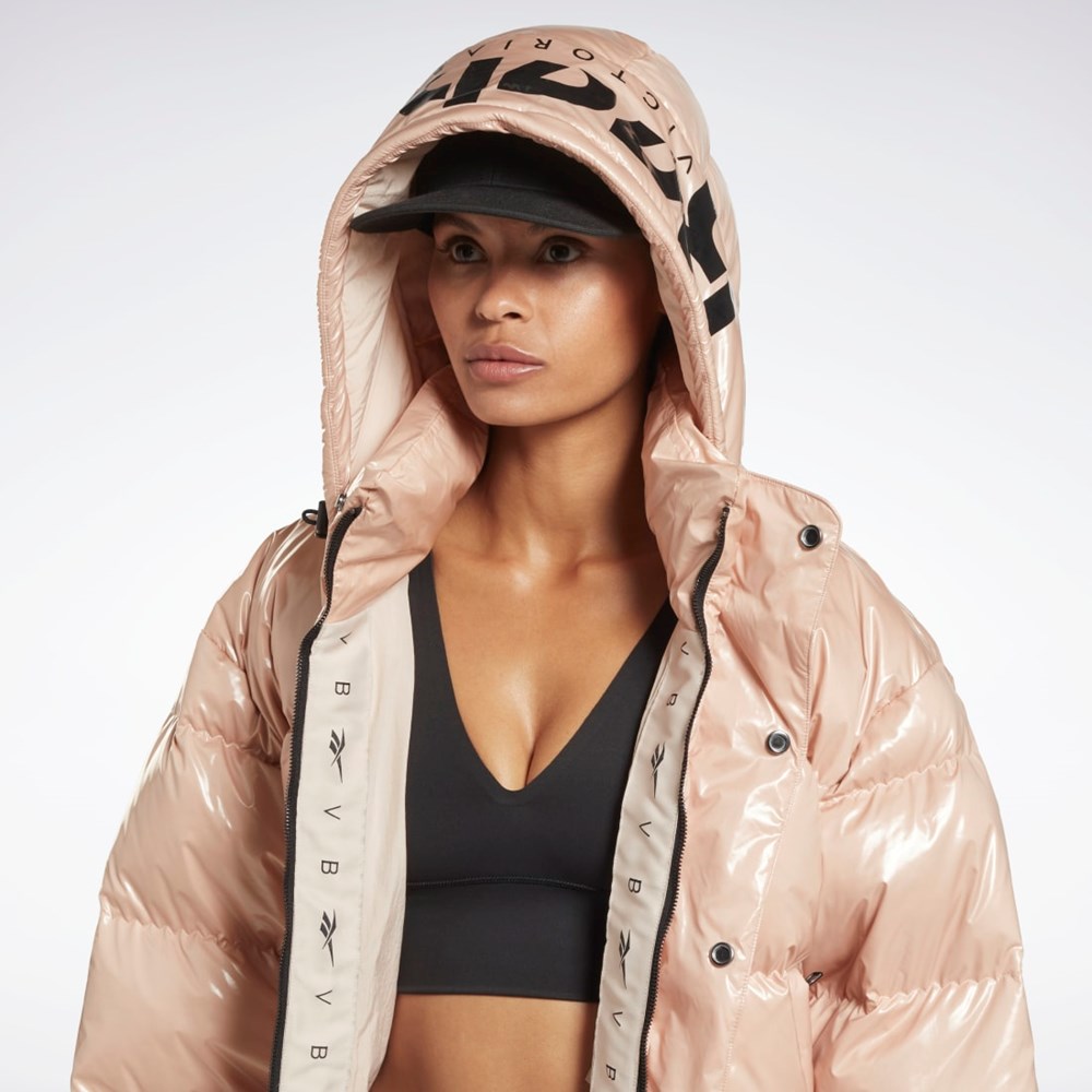 Reebok Victoria Beckham Puffer Jacket Soft Ecru | HU0421