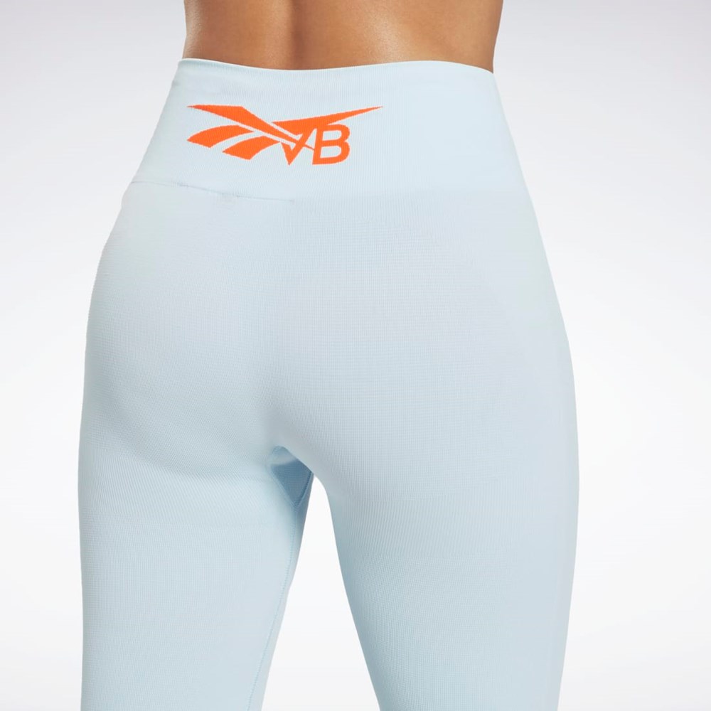 Reebok Victoria Beckham Seamless Leggings Fresh Blue F17-R | HU0423