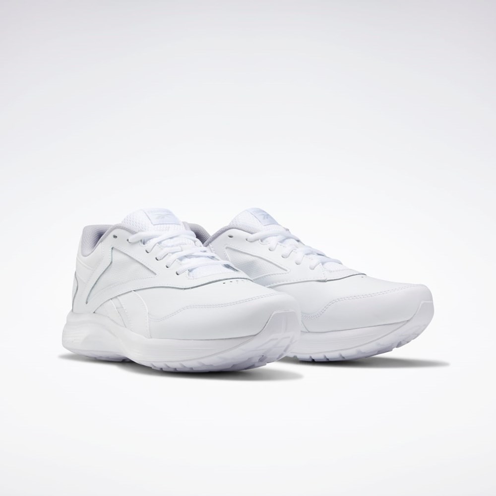 Reebok Walk Ultra 7 DMX MAX Extra-Wide Shoes WHITE / Cold Grey 2 / Collegiate Royal | FU7143