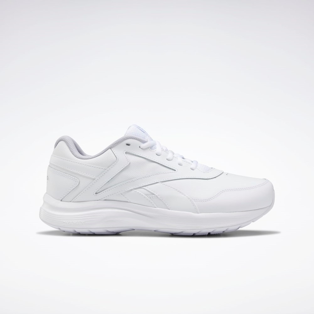 Reebok Walk Ultra 7 DMX MAX Extra-Wide Shoes WHITE / Cold Grey 2 / Collegiate Royal | FU7143