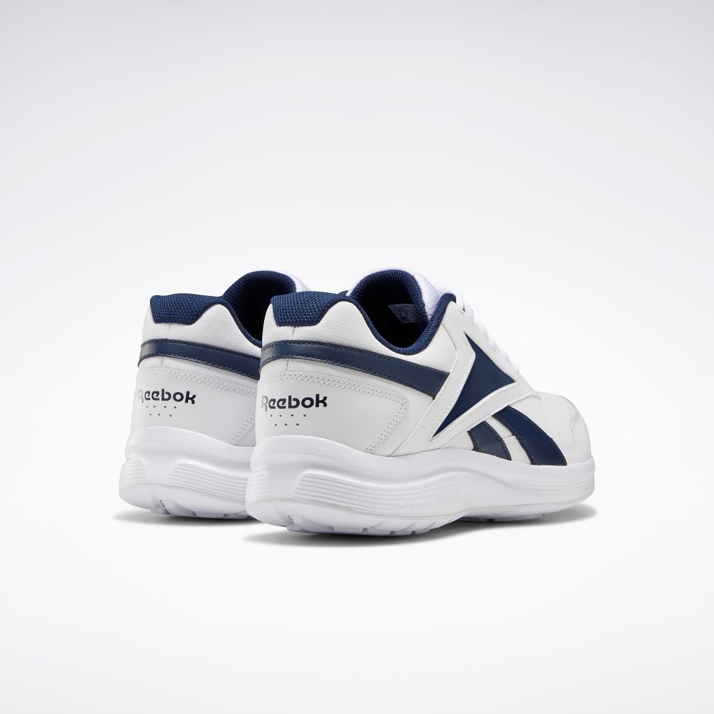 Reebok Walk Ultra 7 DMX MAX Extra-Wide Shoes WHITE / Collegiate Navy / Collegiate Royal | FU7144