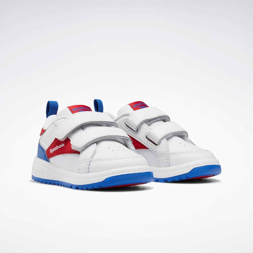 Reebok Weebok Clasp Low Shoes - Toddler Ftwr White / Vector Red / Vector Blue | GV8553