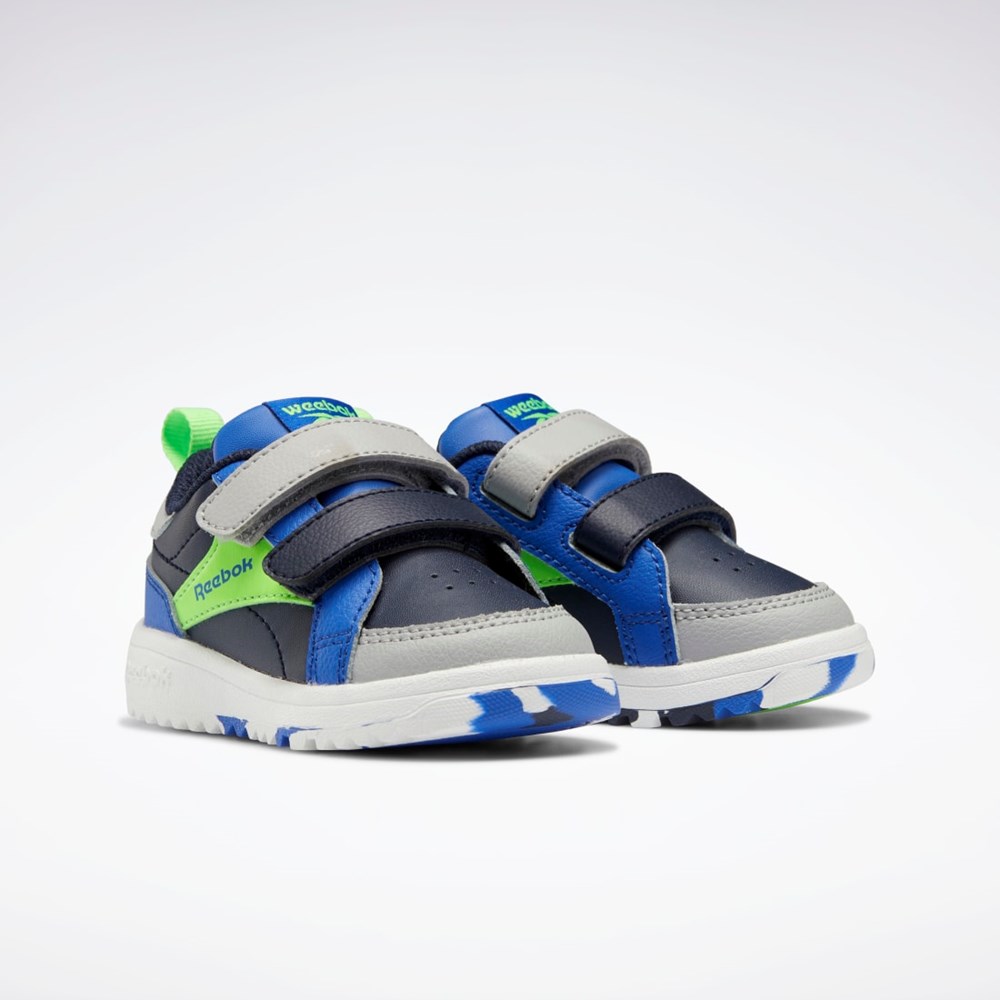 Reebok Weebok Clasp Low Shoes - Toddler Vector Navy / Court Blue / Solar Lime | GZ0872