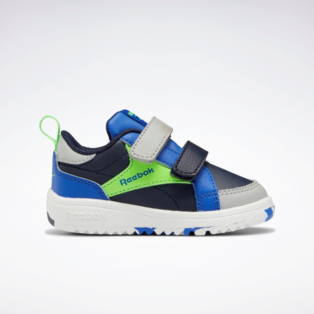 Reebok Weebok Clasp Low Shoes - Toddler Vector Navy / Court Blue / Solar Lime | GZ0872