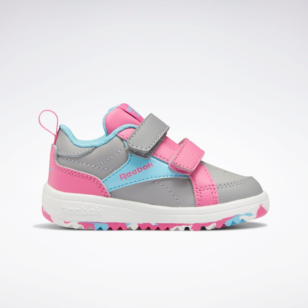 Reebok Weebok Clasp Low Shoes - Toddler Pure Grey 4 / Digital Blue / True Pink | GZ0877