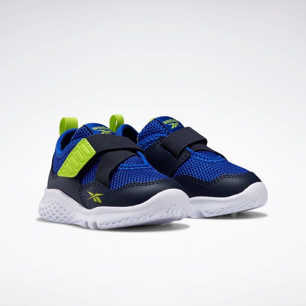 Reebok Weebok Flex Sprint - Toddler Vector Navy / Court Blue / Acid Yellow | GZ0884