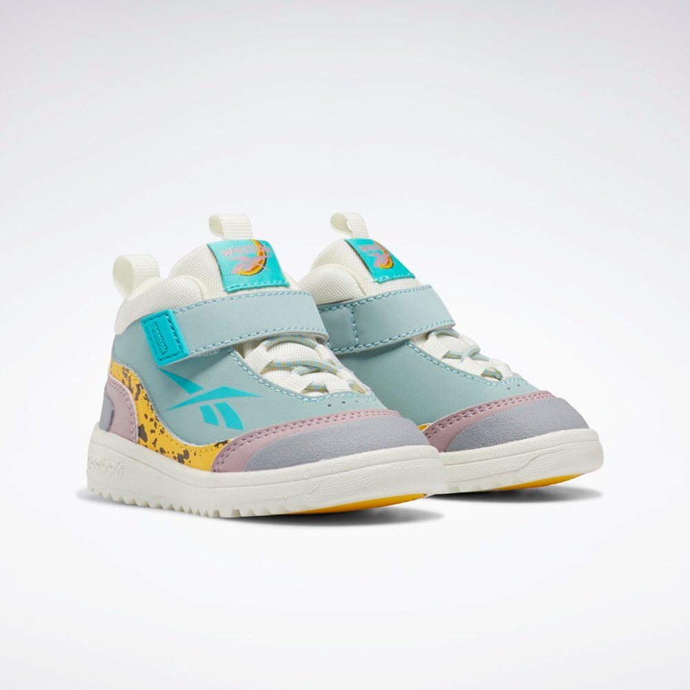 Reebok Weebok Storm X Shoes - Toddler Seaside Grey / Always Yellow / Classic Teal | GV8546