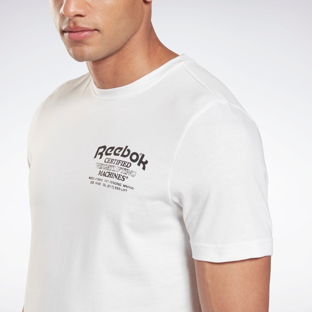 Reebok Weightlifting Novelty Graphic T-Shirt White | GS4224