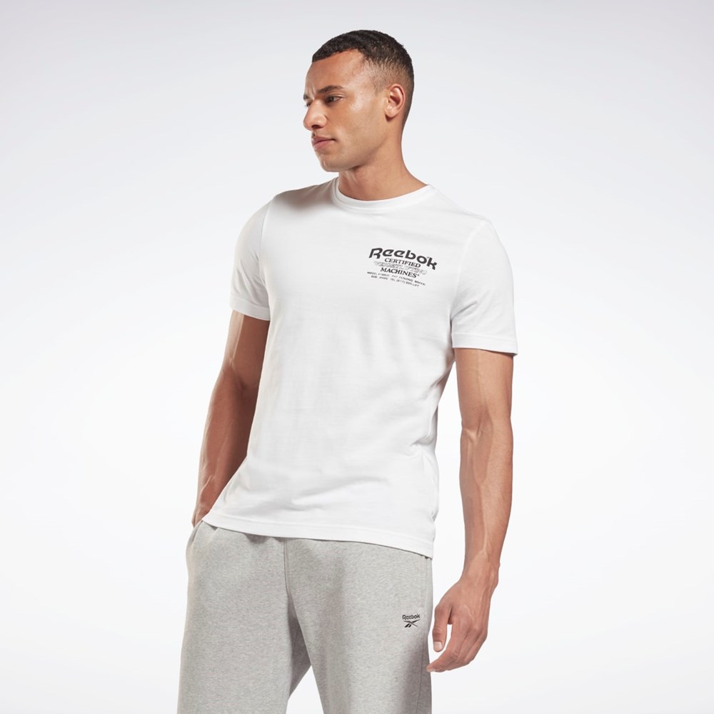 Reebok Weightlifting Novelty Graphic T-Shirt White | GS4224