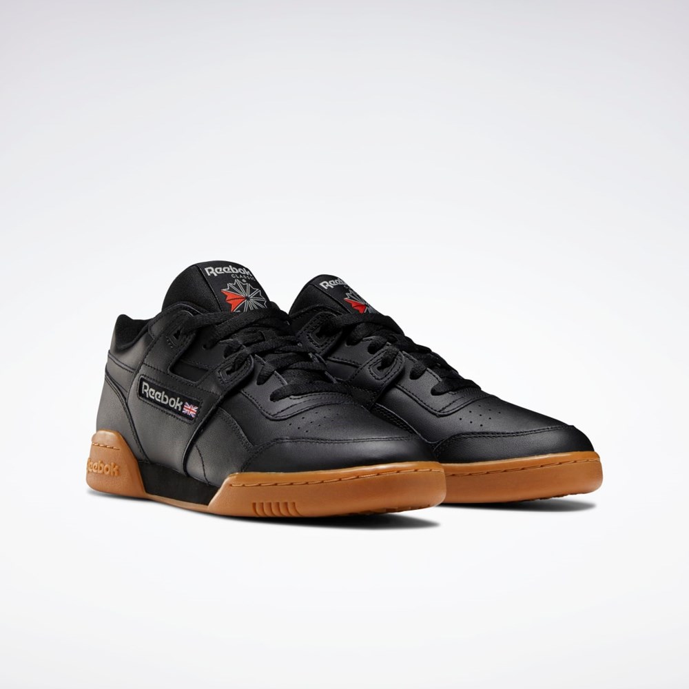 Reebok Workout Plus Shoes Black / Carbon / Classic Red / Reebok Royal | CN2127