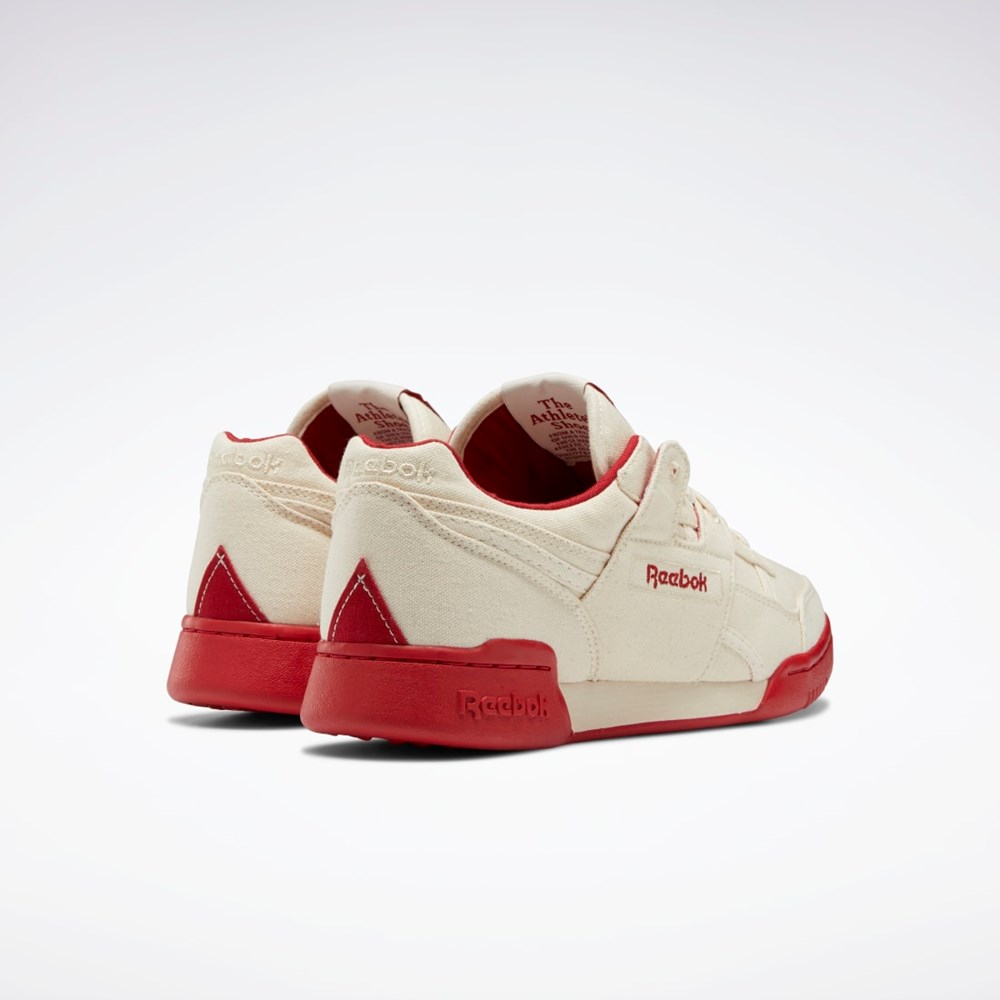 Reebok Workout Plus Shoes Chalk / Chalk / Flash Red | GZ3654